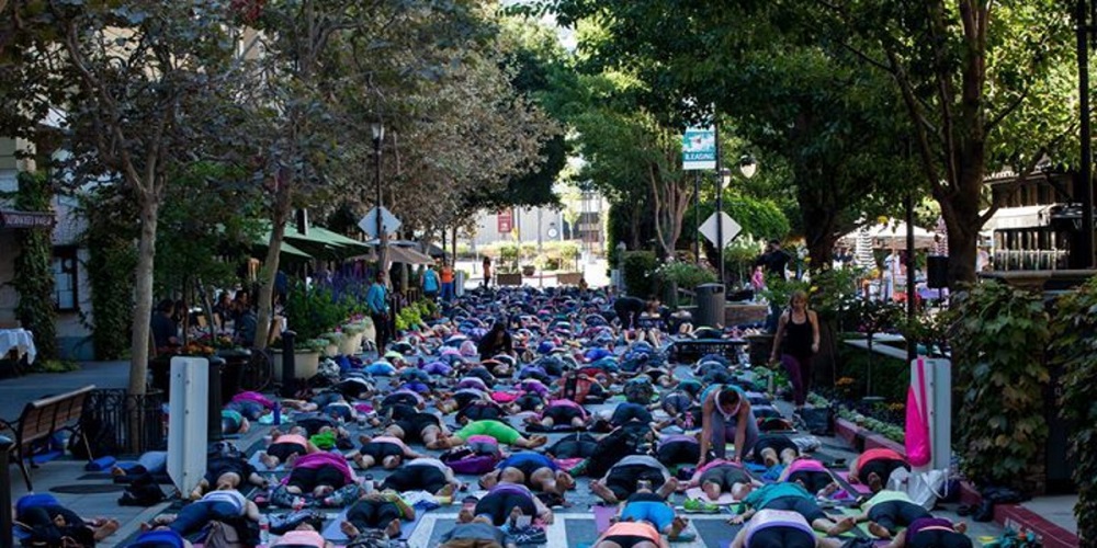 Free Summer Morning Yoga on Santana Row 